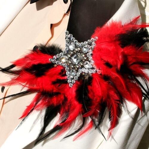 ELEIZHENWTA Black Brooches For Clothes