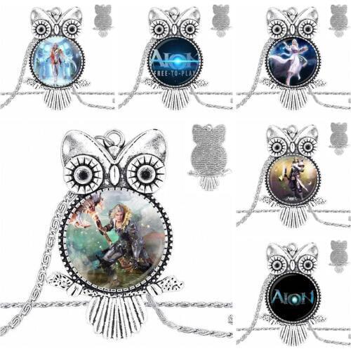 EJ Glaze Aion Necklace Fashion Long Chain With Owl Necklace Jewelry For Women Wedding