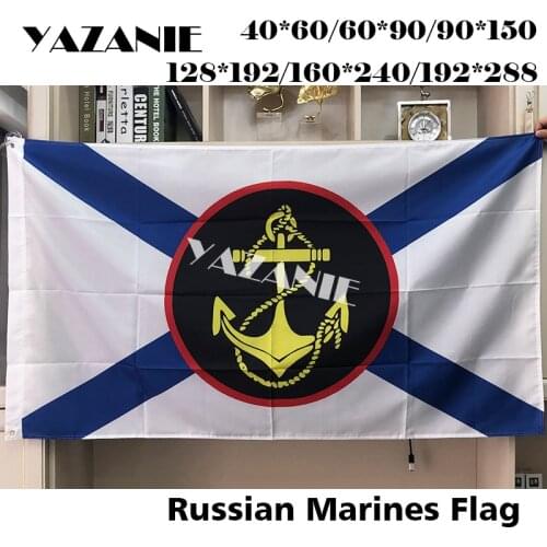 YAZANIE Any Size Russian Marines Flag Russia Naval Infantry Navy Jack Army Military Marine Corps Flags And Banners