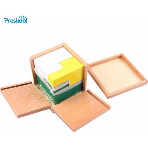 Baby Toy Montessori Power of 2 Cube Math Training Early Childhood Education Preschool Training Kids Toys Brinquedos Juguetes
