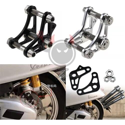 Motorcycle Lowering Kit Rear Seat Body Lower Bracket CNC Aluminum Accessories for VESPA Sprint Primavera 150 2013-2017 2018 2019