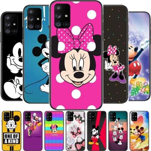 Soft plastic silicon cartoon cover Phone Case Hull For Samsung Galaxy A50 A51 A71 A70 A52 A40 A30 A31 A80 A20E 5G S Black Shell