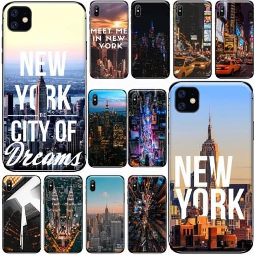 NYC NEW YORK city Phone Case for iPhone 11 12 pro XS MAX 8 7 6 6S Plus X 5S SE 2020 XR Soft silicone Cover Funda Shell