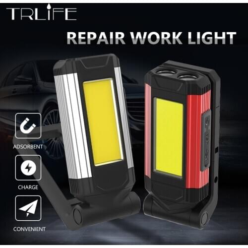 8000LM 2pcs Portable COB Work Light 3200mAH LED Lantern Magnet Camping Lamp USB Rechargeable Flashlight Torch Waterproof light