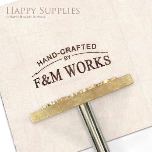 Custom Brand Iron ,Custom Metal Stamp Heat Emboss Stamp, Custom Wood Branding Iron Leather Stamp , Logo Branding Iron for Wood