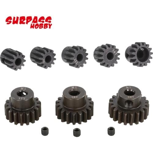 Pinion Gear,SURPASSHOBBY M1 5mm 11T-15T/15T-19T/18T-22T Pinion Motor Gear For 1/8 RC Buggy Car Monster Truck Toys DIY Part