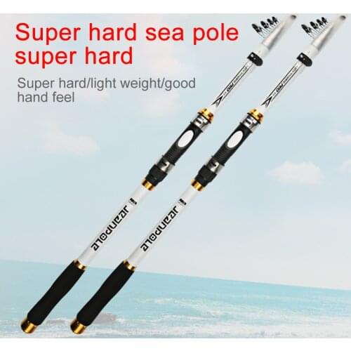 Fishing Rod And Reel 2.1M -3.6M Carp Fishing Rod Feeder Hard FRP Carbon Fiber Telescopic Fishing Rod Fishing Pole Holders