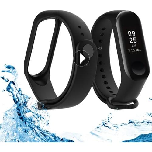 Smart Bracelet For Xiaomi Mi Band 3 4 Silicone Strap MiBand 4 Bracelet Wrist Strap Miband Wriststrap For Xiaomi Mi Band 4
