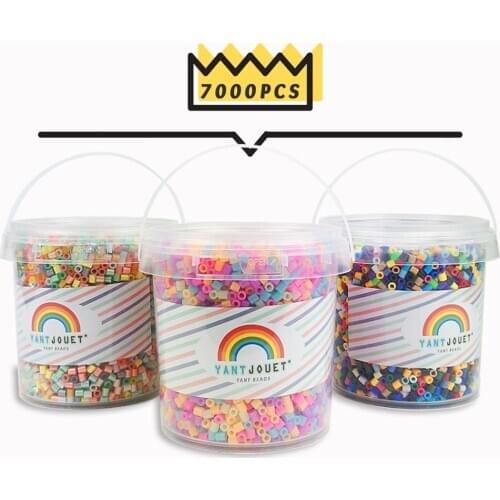 YantJouet 7000pcs/lot 5mm Beads Puzzles 20colors+ Childrens Toys Iron Beads for Kids Hama Beads Diy Fuse Beads Iron Beads Gift