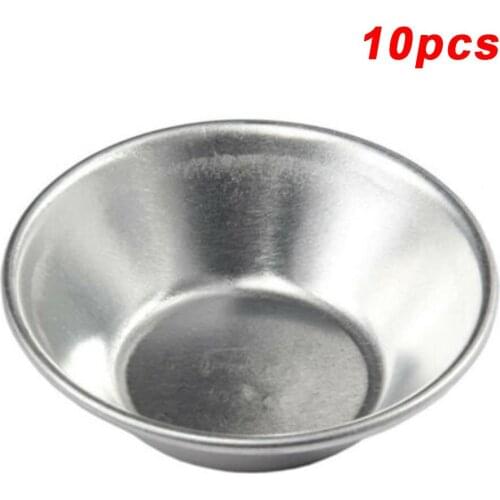 10pcs Egg Tart Mold Cupcake Cake Pan Mini Pie Muffin Pan Baking Bakeware Tool