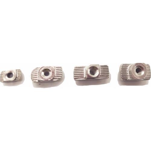 10PCS EU Standard Drop In T-Nut M3/M4/M5/M6/M8 Thread For 2020/3030/4040/4545 Series T-Slot Carbon Steel