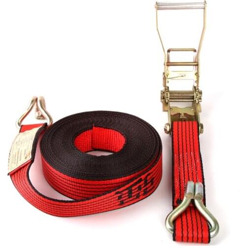 5T Truck Transport Binder 8M Bundling Belt Cargo Belay Belt Cargo Fixed Rope Tightener High-strength Polyester Binding Webbing