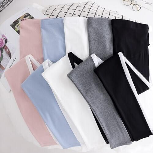 81515# Maternity Pants Spring Autumn Casual Pants Loose Comfy Belly Support Pants Elastic Waist Maternity Trousers