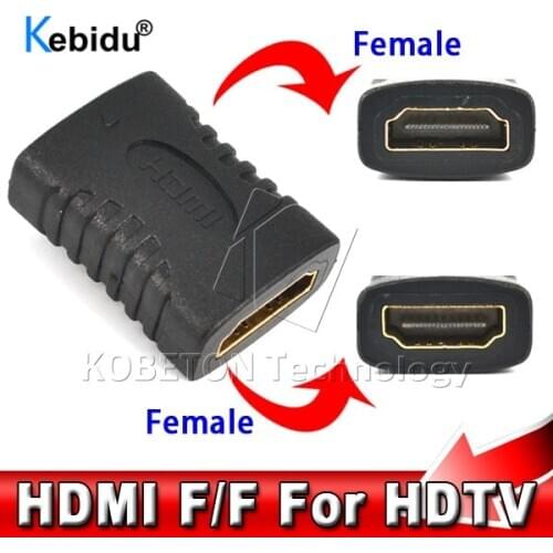 Kebidu F/F HDMI-compatible Female To HDMI-compatible Female Coupler Extender Adapter Extension Connector for HDTV 1080P