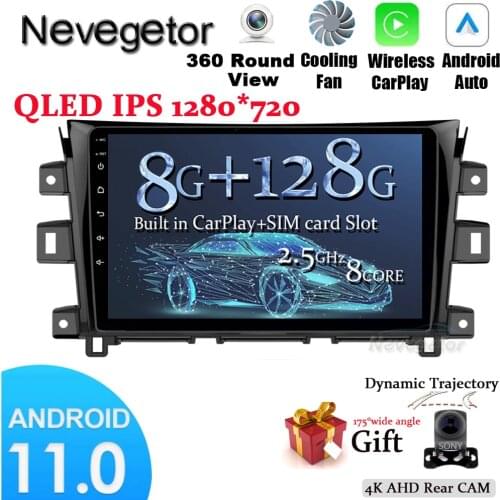 Car Auto Radio 10.1" Android 10 Multimedia Player For 2011 - 2015 2016 Nissan NAVARA Frontier NP300 GPS Navigation with WIFI