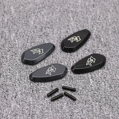 BLACK / CHROME Mirror Block Off Cap Mirror Base Plates Cover For YAMAHA YZF R1 2000 2001 2002 2003 2004 2005 2006 2007 2008