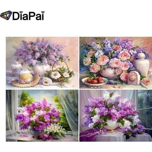 DIAPAI 5D DIY Diamond Painting 100% Full Square/Round Drill "Flower landscape" 3D Embroidery Cross Stitch Home Decor
