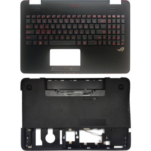 US backlit laptop keyboard for Asus GL551 GL551J GL551JK GL551JM GL551JW GL551JX GL551V GL551VW Palmrest Upper/Bottom case cover