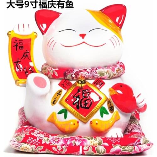 Cat ornaments save piggy gift shop opened Fuqing May there be surpluses every year. felicitous wish of making moneyroom Art