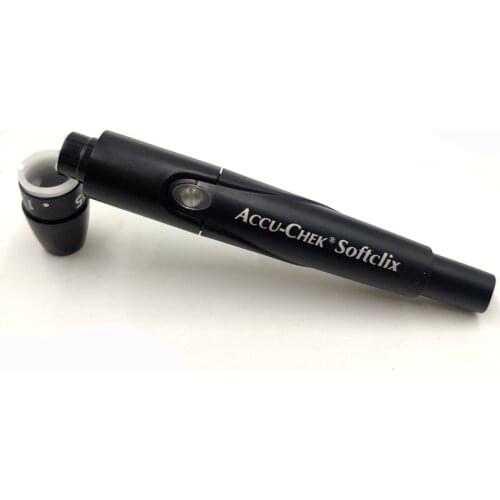 Accu-Chek Softclix FastClix Lancets Device Accuchek Kit Diabetes Accu Chek Lancing Pen with 50pcs 28G needle