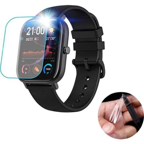 3pcs Soft TPU Clear Protective Film Guard For Xiaomi Huami Amazfit GTS / GTS 2 Sport Smart Watch Full Screen Protector Cover