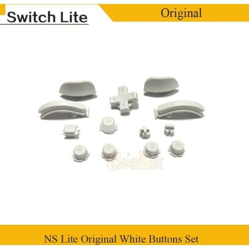 NS Lite Original White Buttons Set For Nintend Switch Lite NS Lite Game Console Cross Key Home Button & ZL ZR L R Buttons