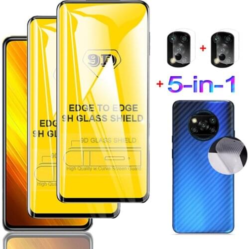 Poco x 3 gt, front + back film for poco x3gt screen protector xiaomi pocco pocophone x3 nfc tempered glass poco x3 pro gt glass