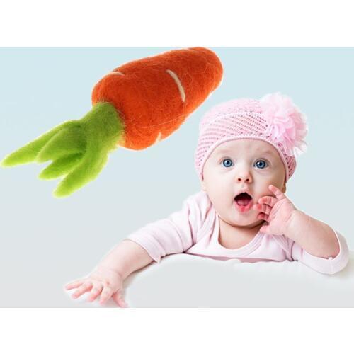 Photography Props Felt Carrot Vegetable DIY Handmade Crafts Decoration Christmas Baby Photo Background Accessories Clothing