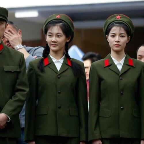 North Korean Vietnam War Army Woman Uniform Old military Clothing photography Shop performance Costume Women Soldier Outfit