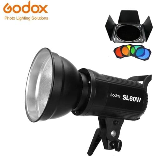 Godox LED Video Light SL-60W SL60W 5600K White Version Video Light Continuous Light Bowens Mount for Studio Video Recording