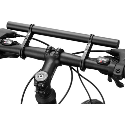 30CM Tube Bicycle Handlebar Extender Mount MTB Bike Cycling Aluminum Alloy Headlight Bracket Lamp Flashlight Holder Accessorie