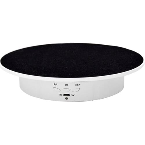 3 Speeds Electric Display Table Adjustable Angle Intelligent Charging Rotating Shooting Display Table Rotary Plate