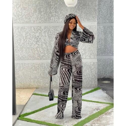 2021 Ins Internet Celebrity Famous Women Set 2 Pcs Short Top Stripe Longsleeve