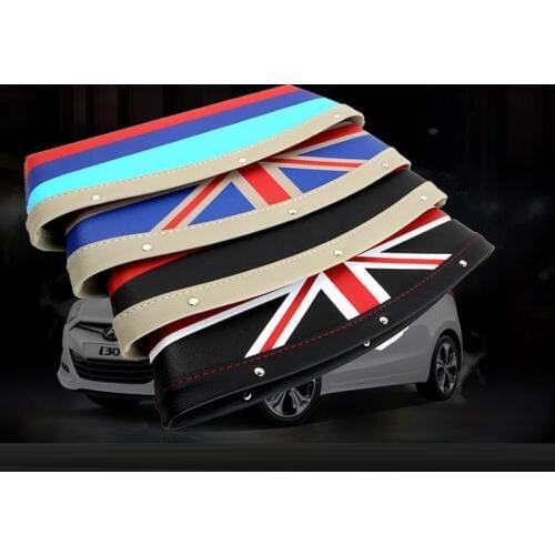 2PCS Universal National Flags Car Seat Crevice Storage Box Organizer Auto Gap Pocket Stowing Tidying For Phone Card Coin