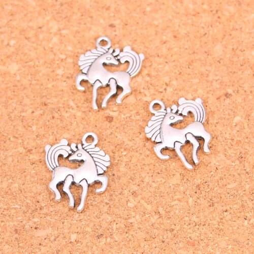94Pcs horse unicorn Charms Pendant For DIY Necklace Bracelet Jewelry Making DIY Handmade 19*25mm
