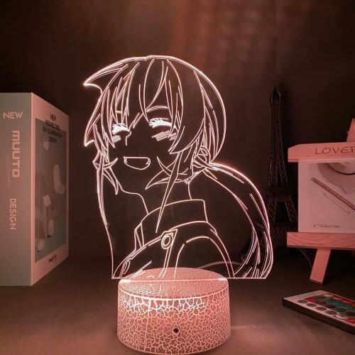 Acrylic Led Night Light Anime Food Wars Shokugeki No Soma LED Night Light for Home Room Decor Nightlight Erina Nakiri USB Light