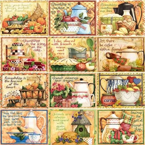 New 5D DIY Diamond Painting Fruit Diamond Embroidery Flower Basket Cross Stitch Full Square Round Drill Home Decor Manual Gift