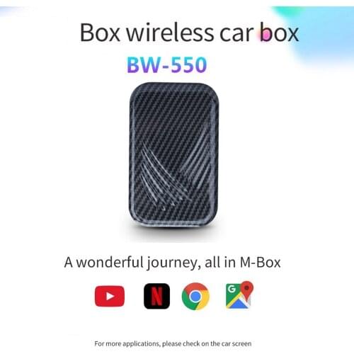 Wireless Apple CarPlay AI Box for BMW 4+64G Audio Navigation Car Multimedia-Player Box Android 9.0 System Smart Mirror Link