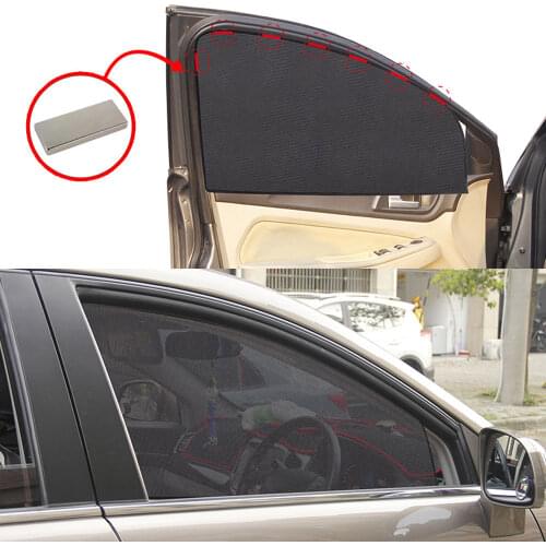 Car Sunshade Universal Magnetic Mesh Curtain Breathable And Anti-Direct Car Window Curtain Cover Magnetic Sun Shade Protection