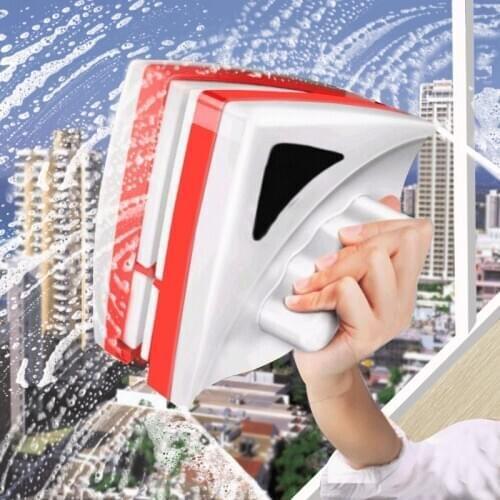 Double Side Glass Cleaning Brush Magnetic Window Cleaner Magnet Household Wiper Tool for Cleaning Windows