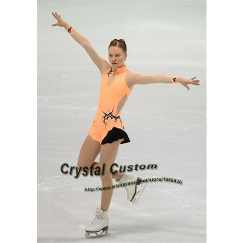 Custom Figure Skating Dress For Women Graceful New Brand Ice Skating Dress Kids DR3298