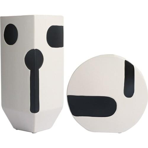 Creative Ceramic Flower Vase Home Kitchen Desktop Decor Flower Arrangement