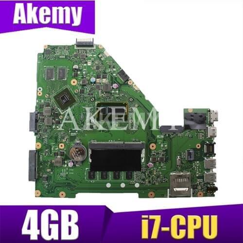 Akemy X550LN Motherboard For ASUS A550L R510L X550LN X550LD X550L Laptop Mainboard Motherboard GT840M I7-4510/4500U 4GB