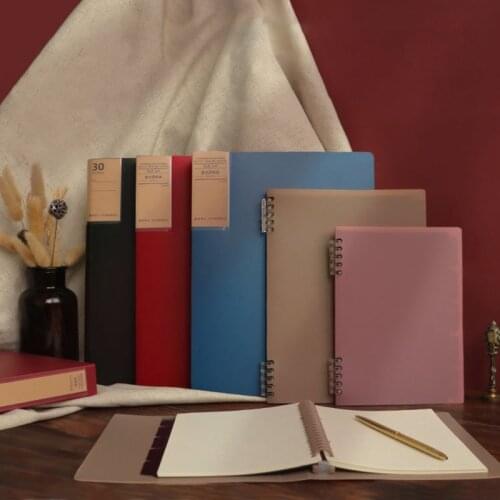 Frosted Notebook Binder B5 Notebook Paper Core Loose Leaf Papers Student Supplies Writing