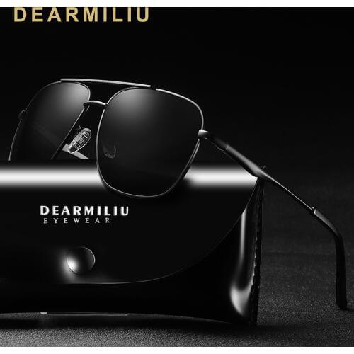 DEARMILIU 2019 Design Mens Polarized Sunglasses Women Driving Blue Mirror Sun Glasses Male UV400 Gafas De Sol For shades Men