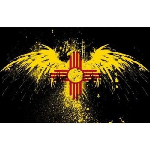 New Mexico FLAG 90x150cm WITH BIRD BANNER