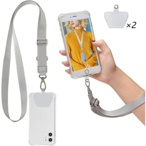 Solid Mobile Phone Straps For Huawei Xiaomi Samsung Badge Holder DIY Hang Rope Keychain Lanyard Neck Strap For Phone Key ID Card