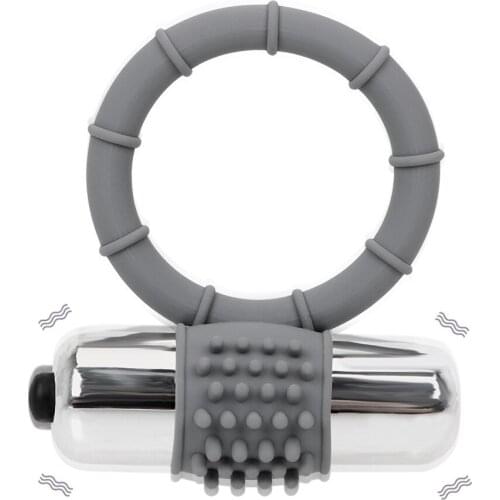 OLO Penis Rings Delay Ejaculation Clitoris Stimulator Sex Toys for Men Vibration Cock Rings Single Frequency Vibrator