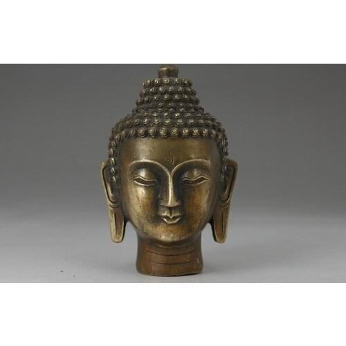 Details about Chinese Collectable Brass Buddha Lucky Statue Old Decoration