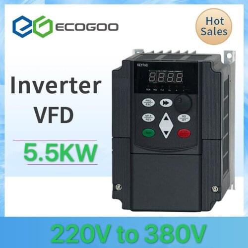 Frequency inverter 220v to 380v 400V 5.5kw VFD Variable Frequency inverter control Variable Frequency Drive VFD 3 phase output